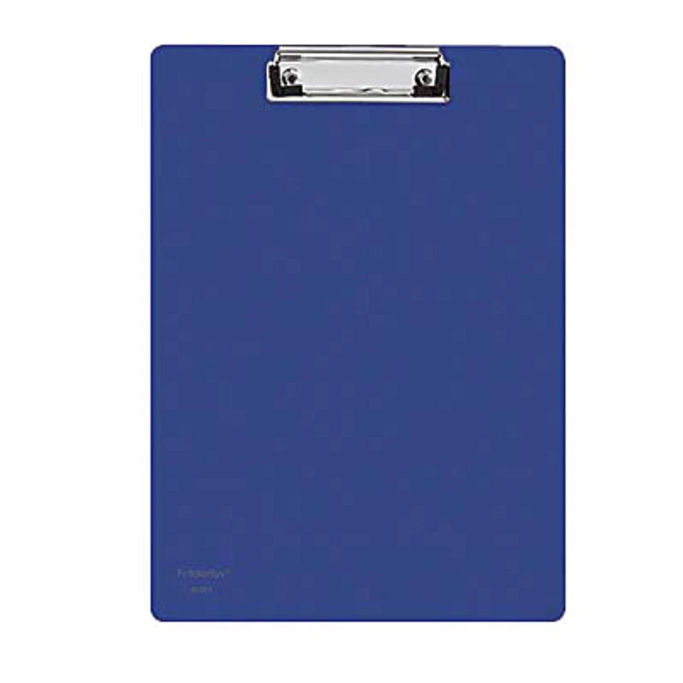 FOLDERSYS 10 x Klemmbrett Klemmbretter A4 Kunststoff blau Schreibbrett Brett