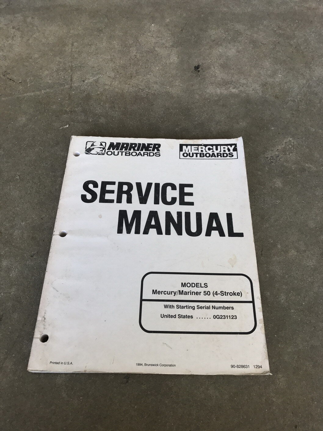 OEM 1996 MARINER OUTBOARDS Factory outlet MERCURY 50 4 Chicago Mall STROKE ENGINE SERVICE MA