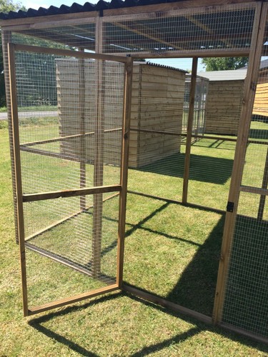 Animal Run 6FT x 9FT x 6FT Pet Run 19G Rabbit Chicken Pen Bird Aviary - Picture 21 of 28