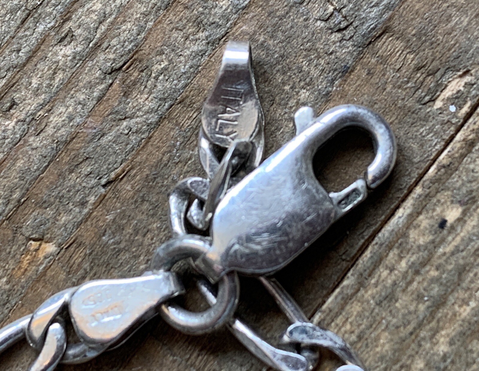 Solid Sterling Silver Medical Alert Bracelet Mark… - image 6