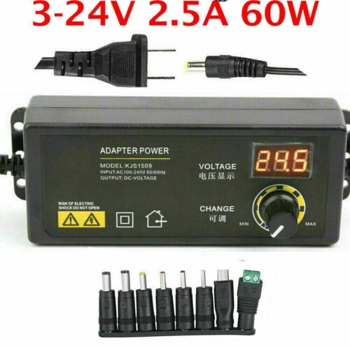 Adjustable power supplies Voltage 3 to 24V AC/DC Switch Power Supply LED Display - Picture 1 of 11