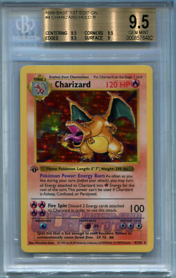 ポケモンカードゲーム Pokmon TCG BaseSet 1st Edition Charizard Pokemon Charizard 1st Edition Base Set Shadowless HOLO Foil