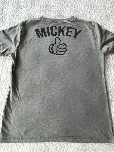 Mickey Mouse Grey T-Shirt - Disney Junior Small Polyester/Cotton Blend - Picture 8 of 9