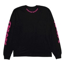 Chrome Hearts Neck Logo Pocket Long Sleeve Tee Shirt Black Pink Chrome Hearts Neck Logo Pocket Long Sleeve Tee Shirt Black Pink