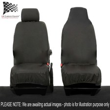 Fiat Doblo Front Seatbezüge Maßgeschneidert Wasserdicht (Ab 2025) Schwarz 1199