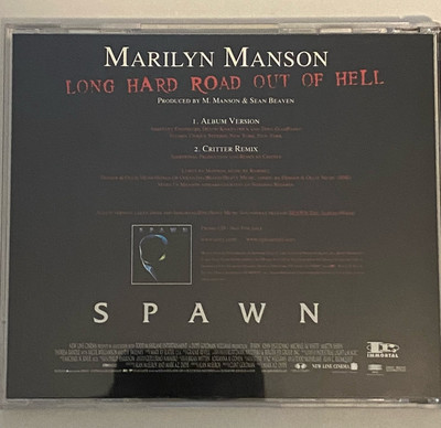 Marilyn Manson - LONG HARD ROAD OUT OF HELL - PROMO CD Single