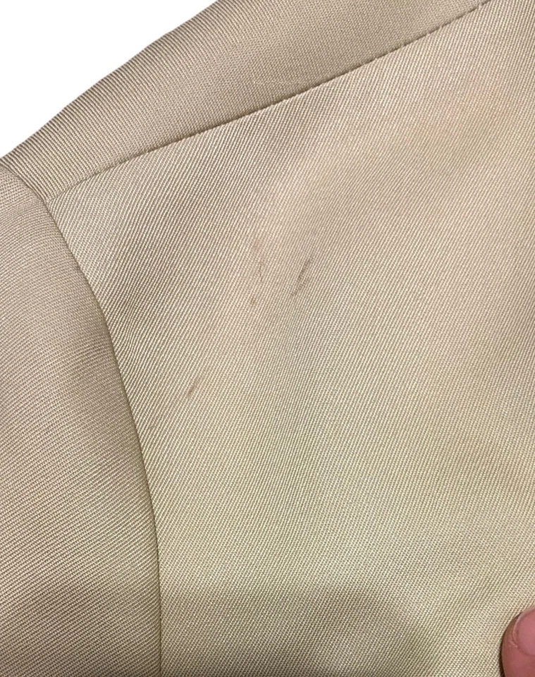 Chaqueta Mono Vintage Años 50 60 M/L Blusa Botón Frontal Solapa Bolsillo Forro Satinado Foto 4 de 4