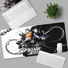 Anime Bleach Mousepad Large Keyboard Table Pad Japan Manga Laptop Office Rubber