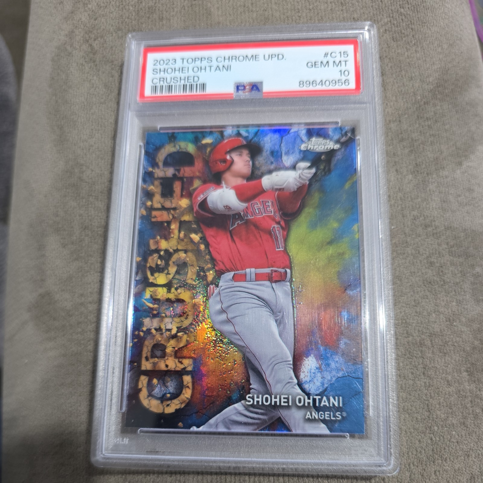 2023 Topps Chrome Update Series - Crushed Shohei Ohtani #C-15 PSA 10 Case Hit!