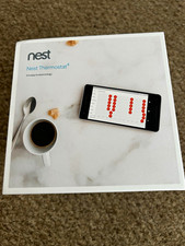 Nest Thermostat E Smart Wi-Fi App Control White/Grey w/ Heat Link Adapter