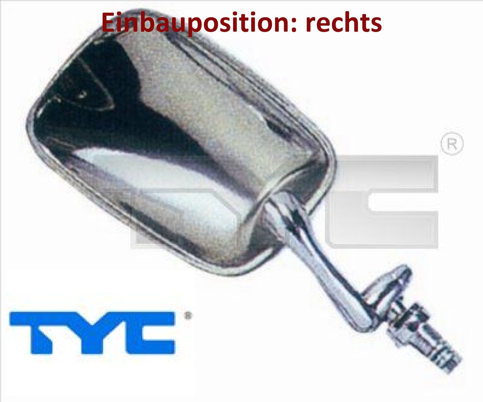 TYC 337-0001 Außenspiegel rechts Spiegel außen für VW - Bild 2