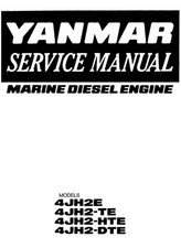 YANMAR MARINE DIESEL ENGINE 4JH2E TE HTE DTE WORKSHOP SERVICE MANUAL 