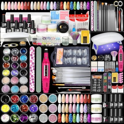 Acrylic Nail Kit for Beginners with Everything Professional Acrylics Powder 6...