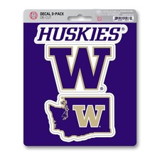 Ncaa Team Decal 3 Pack Purple Vinyl Stickers For Vehicle 5X7.5 Inches