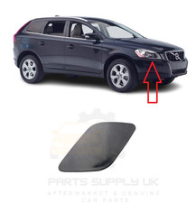 Neu für Volvo XC60 2014 - 2017 Vorne Stoßstange Scheinwerfer Scheiben Jet Deckel