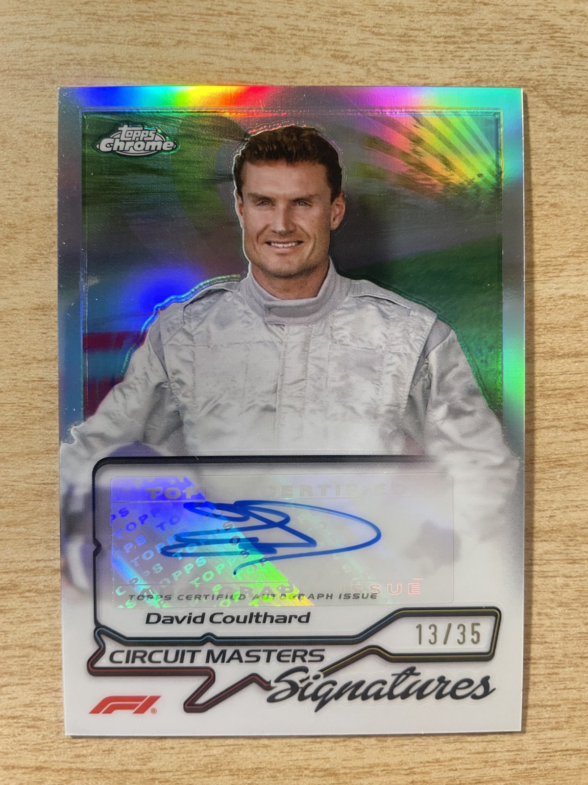 2024 Topps Chrome F1 - David Coulthard #CMS-COU Circuit Masters Signature 13/35