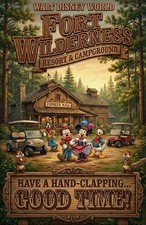 Fort Wilderness Pioneer Hall Good Time 13x19 Matte Print