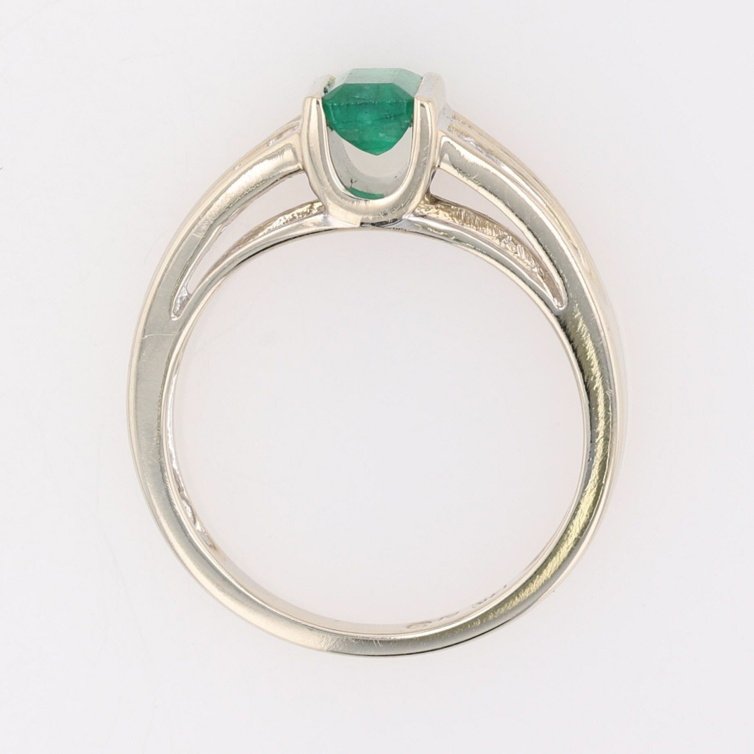 .51ctw Emerald Cut Emerald with Diamond Accents R… - image 6