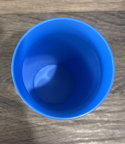 TUPPERWARE Vtg Blue Tumbler Sheer Flat Sipper Seal Lid Sippy Cup - Picture 3 of 7