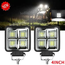 Fit for Truck 60W Flood Light 12V Tractor lights Powerful new 4'' LED Work Light