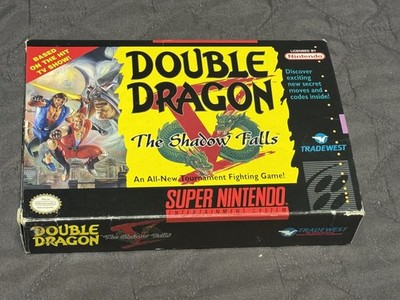 Double Dragon V Shadow Falls    *  Snes Box Only * Super Nintendo Original box
