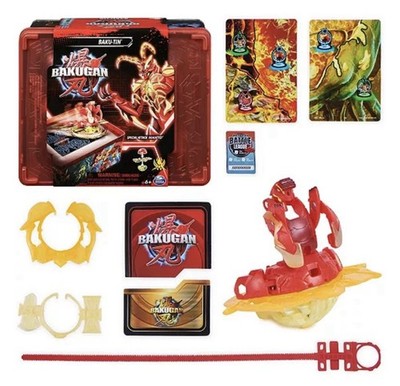 Bakugan Baku Tin Special Attack Mantid, Spinning Action Figure And Toy Storage