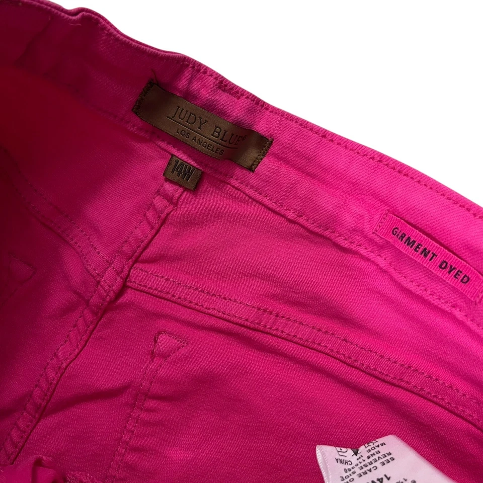 Judy Blue  stretch jeans Women's 14W Pink - Image 4 of 4