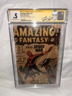 AMAZING FANTASY #15 CGC .5 1962 SPIDER-MAN Origin & 1st App Signed STAN LEE