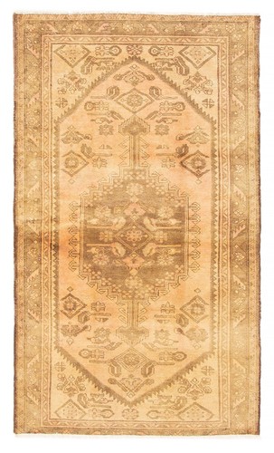 Traditional Vintage Hand-Knotted Area Rug 3'3" x 5'9" Oriental Wool Carpet