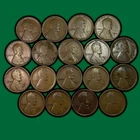 1915-D Lot of 18 Lincoln Wheat Cents Good G Coins #34905