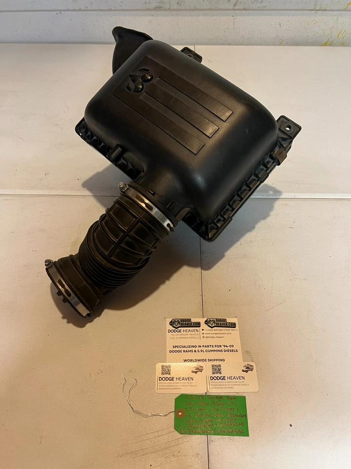 Dodge Ram 1500-3500 2005-2008 4,7 5,7 L conjunto de caja de aire con puerto OEM Foto 3 de 4