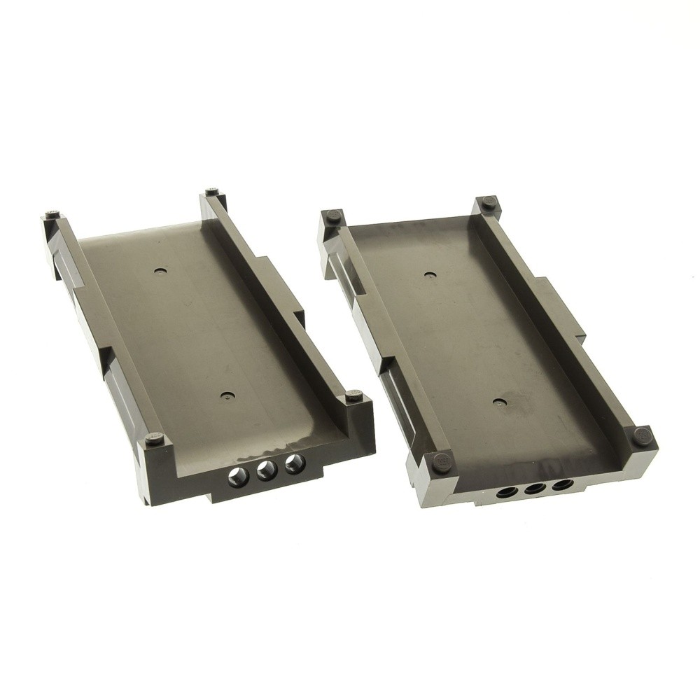 2X Lego Track 16X8X6 Old Dark Gray Street Racers Racing Ramp 4171096 42942