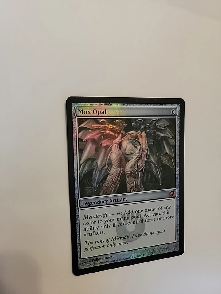 NM- Foil Mox Opal Scars of Mirrodin MTG Magic the Gathering 1st Edition Printing - Image 4 of 4
