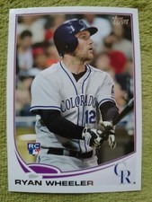 Ryan Wheeler 2013 Topps #488 MLB Rookie Card Colorado Rockies used EEC. rookie card picture