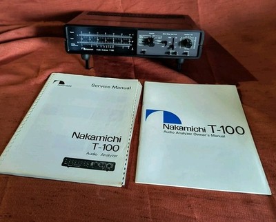 Nakamichi T-100 Audio Analyzer With Travel Bag, Service Manual