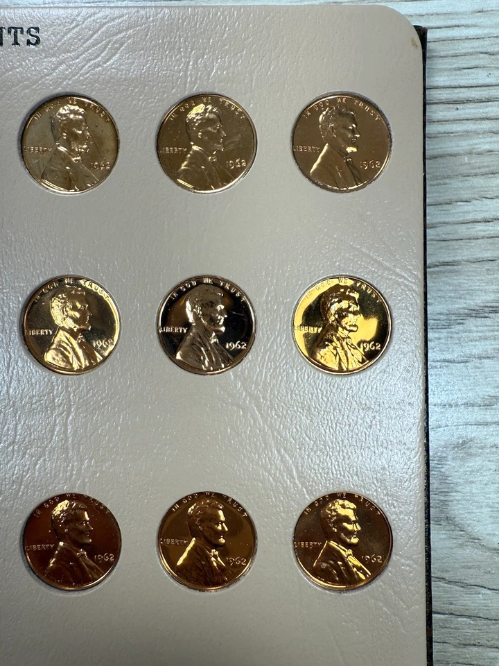 ** 144 CENTAVOS LINCOLN A PRUEBA DE GEMAS 1962-1972 'S' EN ÁLBUM DANSCO - PRECIO DE VENTA ** Foto 2 de 4