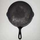 Erie Cast Iron #8 Skillet Pre Griswold Antique Sits Flat
