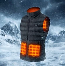 Lightweight Heated Vest for Men/Women with Battery Pack Rechargeable Size:XL