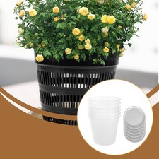 6x Orchid Pots Patio Transplanting Outdoor Gardening Lightweight with Holes