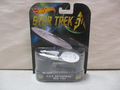 2015 Hot Wheels Retro Entertainment Star Trek 50 USS Enterprise NCC-1701