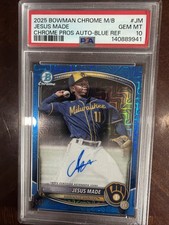 2025 Bowman Chrome Prospects Auto Mega Box - Jesus Made - PSA 10 - /150 Brewers