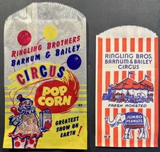 Vintage Lot of Circus & Movie Bags Ringling Brothers, Clowns, Elephants, Monkeys