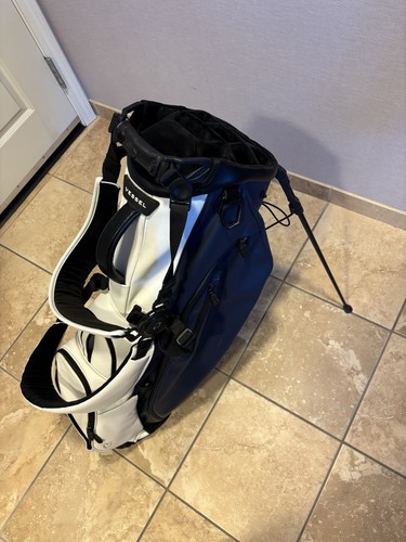 Vessel Player III 14-Way Golf Stand Bag White Navy Blue