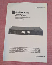 Amplificador manual AudioSource AMP One de colección con puente, 1994