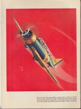 Seversky A8V Fighter color plate from Air Progress Air Trails Annual 1939-40