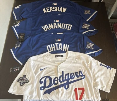 Ohtani/Yamamoto/Kershaw 2025 World Series Los Angeles Dodgers Jerseys!
