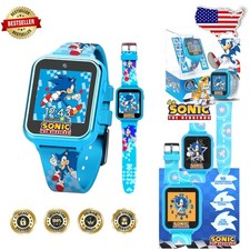 Sonic Smart Watch Kids Learning Games Selfie Camera Blue Touchscreen