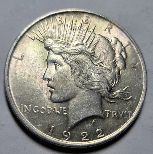 1922-P PEACE Liberty $1 Dollar 90% Silver Coin ~ Original Hi Grade AUnc - BUnc ~