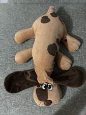 Vintage 1985 Pound Puppies Plush 18" Light  Dark Brown Spotted Large
