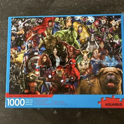 Aquarius Marvel Universe 1000 Piece Interlocking Jigsaw Puzzle 65-375 Cardboard